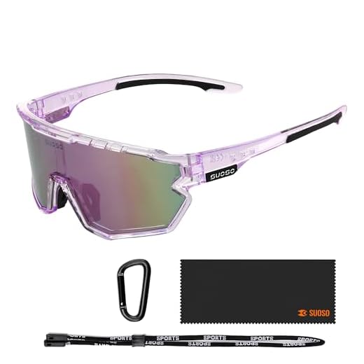 Óculos de sol esportivos polarizados - masculino-feminino ciclismo-óculos de sol: óculos de sol leves para corrida, proteção UV, pesca, dirigir, roxo e corda