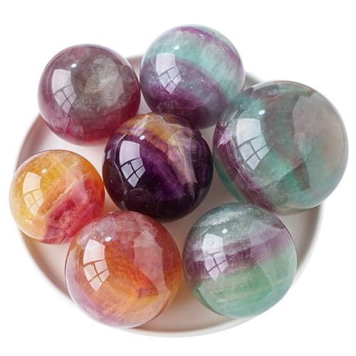 Esfera de fluorita arcoíris para crear un rincón de meditación zen 3