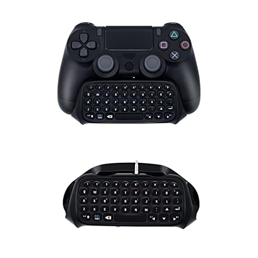 Mcbazel Clavier sans fil Chatpad pour PS4 DualShock 4 contrôleur Gamepad