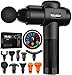 TOLOCO Massage Gun, Deep Tissue Back Massage for Athletes for Pain Relief, Percussion Massager with 10 Massages Heads & Silent Brushless Motor, Gifts for Fathers Day, Black