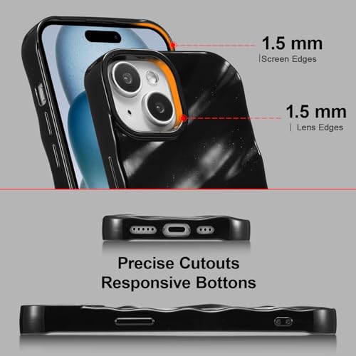 Coque silicone iPhone 13 antichoc protection vagues