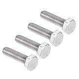  XYWHPGV M14 Sechskantschraube M14-2 x 55 mm 304 Edelstahl 4,8 Grad Vollgewinde Sechskantschrauben 4 Stück(98a37 05fef a1260 888f1 1db3c 38aa8