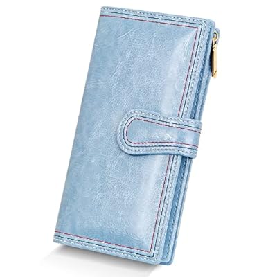 YOUBDM Leather Wallets for Women Large Capacity...