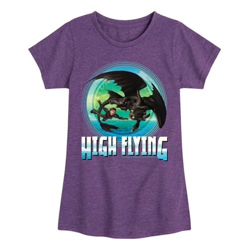 How to Train Your Dragon - High Flying - Toddler & Youth Girls Short Sleeve Graphic T-Shirt
