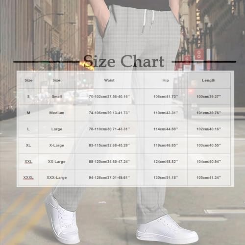Mens Casual Knit Pants Elastic Drawstring Waist Solid Straight Leg Pant Relaxed Fit Comfy Lounge Trousers with Pocket3