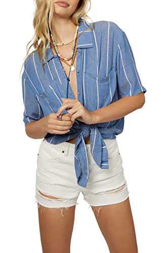 Womens Blair Short Sleeve Top, Classic Blue miniatura 4