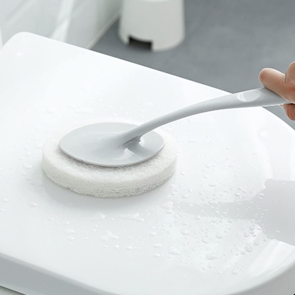 Escobilla Baño/Escobilla y Portaescobillas de Baño Escobilla De Baño Multifuncional, Escobilla De Baño De Mango Largo, Escobilla De Baño De Doble Uso De Color Sólido for Cocina Y Baño, Escobilla De Ba