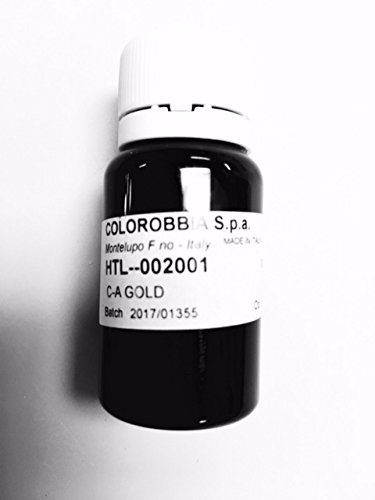 Colorobbia® Liquid Bright Gold 8% Overglaze for Kiln-Fired Ceramics