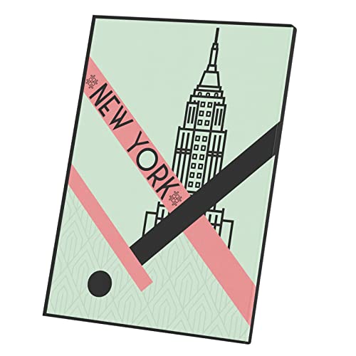 Tableau New York vintage affiche déco murale rétro et intemporelle style loft américain classique