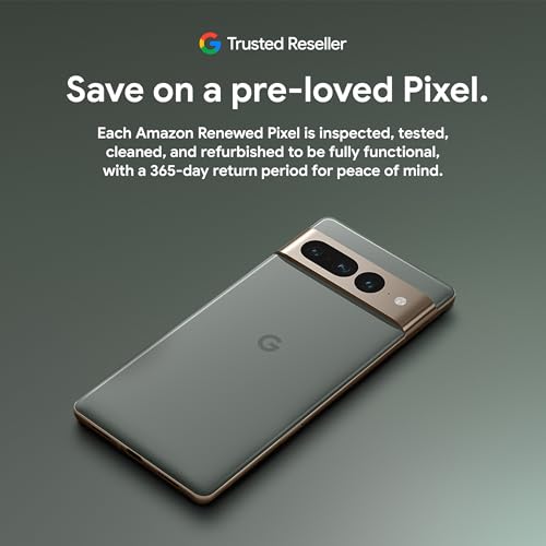 Image of Google Pixel 7 Pro 5G, 512GB, Snow - Unlocked (Renewed)
