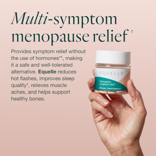 EQUELLE Multi-Symptom Perimenopause & Menopause Relief Relief from Hot Flashes, Muscle Aches & Supports More Sleep. Hormone-Free, Plant-Based S-Equol – 1 Month Supply (60 Tablets) - Image 3