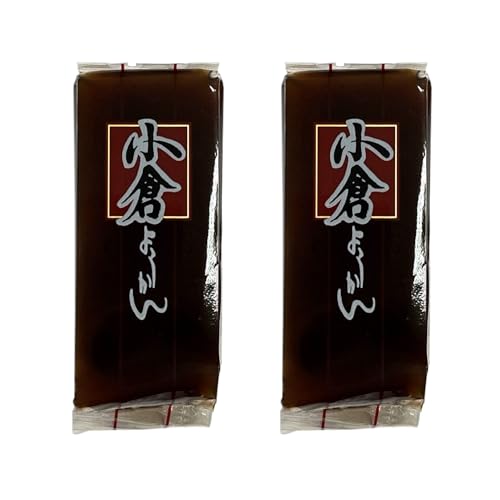 Kinjo Ogura Yokan - Mini Yokan Bars - Pack of 2 - Chunky Red Bean Jelly- 2.1 oz (60g) Each - Product of Japan