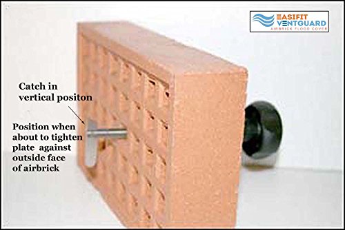 Air Brick Flood Water Vent Cover, Air Vent Cover, Flood Defence Seal, Flood Protection for Single AIRBRICKS NO Work NO DIY Instant FIT.