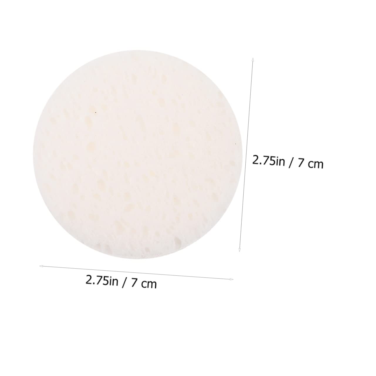 PACKOVE 40Pcs Rounded Makeup Comfortable Face Cleaning Applicators for Foundation Concealer and and Fluffy Cosmetics Sponges for Daily Use