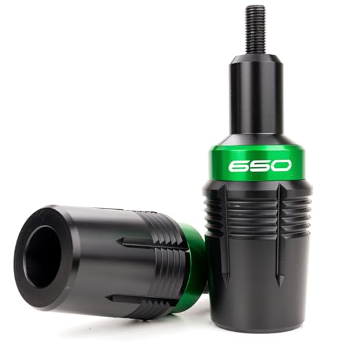 Image of Compatible with 2026 Ninja 650 KRT 2025 Ninja650 EX650 2017-2026 2025 Z650 RS Z 650 CNC Motorcycle Frame Sliders Crash Protector Crash Pad Falling Protection (Green)
