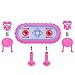 26Pcs Doll Kitchen Accessories Dining Table Chairs Dinnerware Cabinet Doll Accessories Tableware Mini Furnitures for Barbie Doll