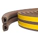 Produktbild Dichtungsband für Türen, Türdichtung D-Profil Gummidichtung Fensterspalten gegen kalte Zugluft, Lärm (D-Profil Braun 9mm (B) x 6mm (D), 24 Meter)