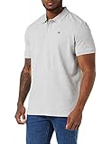 TOM TAILOR Herren 1031006 Basic Piqué Poloshirt, 15398 - Light Stone Grey Melange, XXL