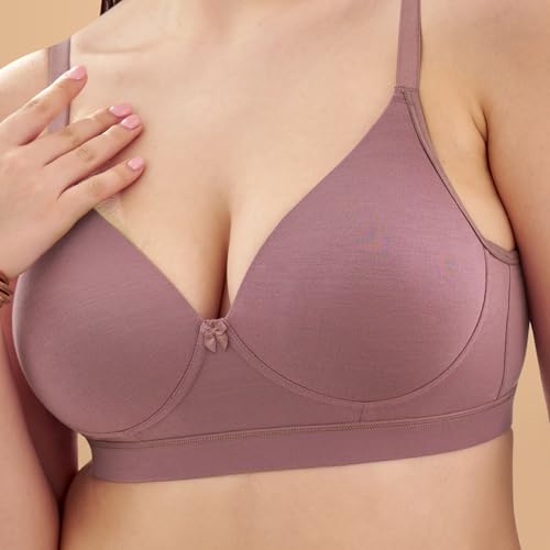 Image of MAASHIE M5505 Women's Padded Foam Cups Full Coverage Non Wired T-Shirt Bra