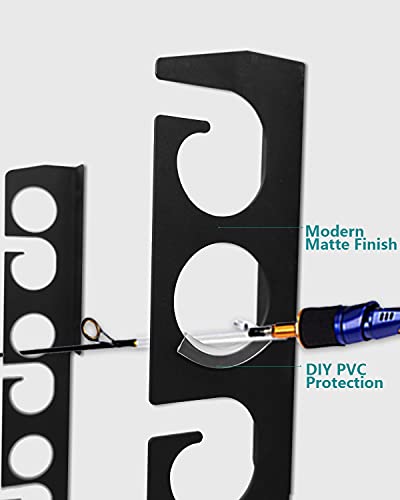 image for WIPHANY Fishing Rod Racks Wall or Ceiling Fishing Rod/Pole Rack Holder