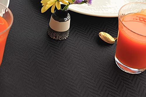 Black Table Runner 90 inch, Waterproof Long Dresser Scarf, Outdoor Dining Table Runners, Wrinkle-Free Coffee Table Runner, Decor for Nightstand, Dinner Parties, Wedding, Independence, Birthday by Akutana - Image 5
