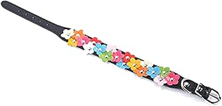 BCOATH Pet Leash Collar Pet Collar Cone Pu Pet Collar Flower Pet Collar Pet Dog Rope Pet Pendant Collar