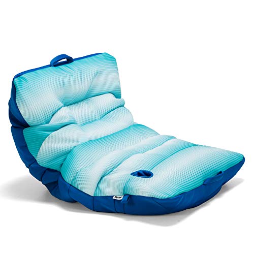 Big Joe Mesh Roma Chair Float, Faded Stripe Aqua