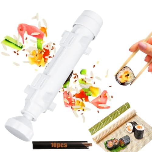 Myle. Sushi Maker + Esterilla + 10 Palillos Chinos - Kit completo para Hacer en Casa, Herramienta de...