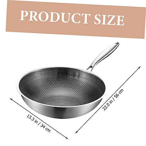Wok de acero inoxidable con recubrimiento antiadherente miniatura 2