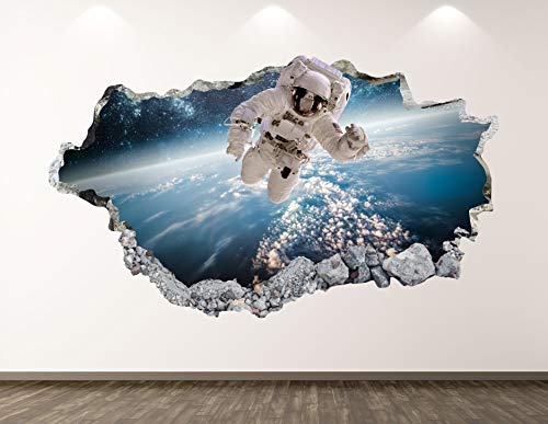 Vinilo Decorativo Astronauta 3D 70 in x 40 in miniatura 1