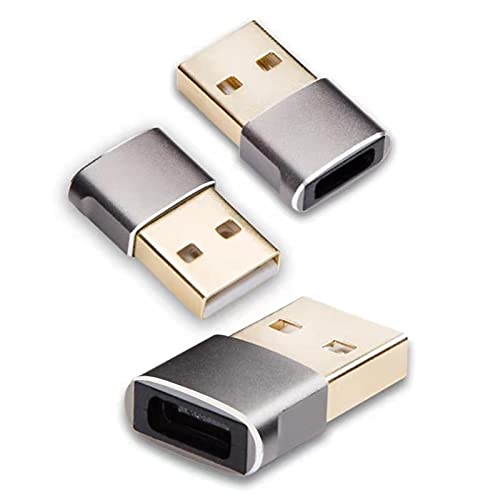 USB C Female to USB Male Adapter USB C Adapter to USB for iPhone 11 12 13 Pro MaxMini Airpods iPad Samsung Galaxy Note 10 S20 Plus 20 FE Ultra Google Pixel 5 4 4a 3 3A 2 XL S21 21(3 Pack)
