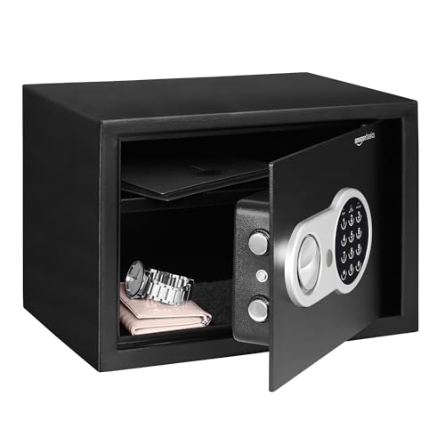 Amazon Basics Security Safe with Programmable Electronic Keypad |...