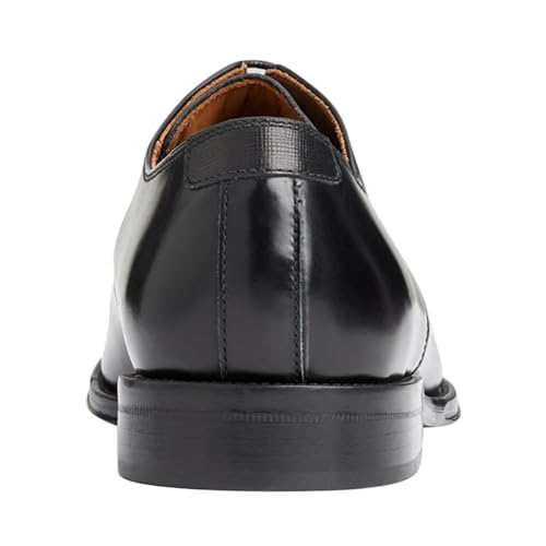 FSJ Men's Modern Breathable Round Toe Low Block Heel Lace-Up Oxfords Fashion Wingtip Business Formal Dress Shoes Size 4-16 US3