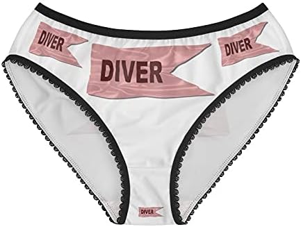 SpreadPassion Diver Silk Flag Panties, Diver Silk Flag Underwear, Briefs, Cotton Briefs, Funny Underwear, Panties For Women