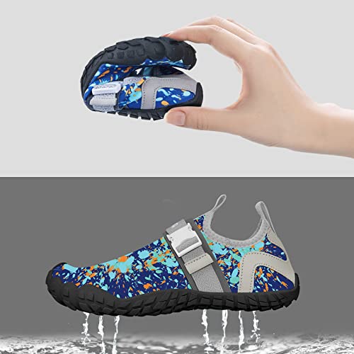 CROVA Boys Water Shoes Swim Shoes for Kids Girls Toddlers Sports Ultra Light Totally Drainage Quick-Dry Aqua Socks Barefoot Slip-on3