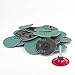3 inch 24 Grit Zirconia Quick Change Roll-On Type Abrasive Sanding Discs (25 pcs) with Holder