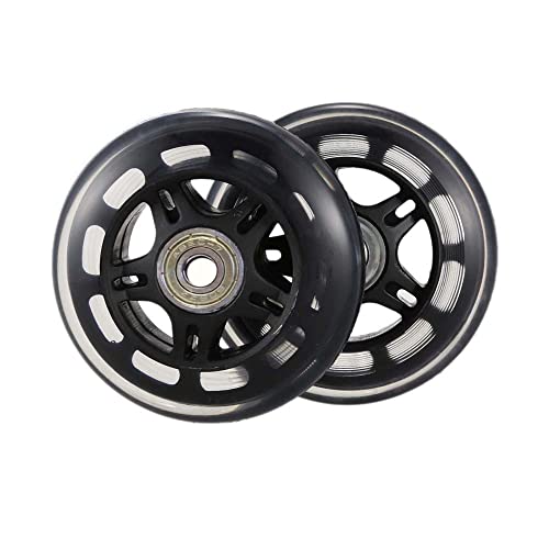 Image of LOTOWELZON 2pcs Luggage Suitcase Wheels Replacement Inline Kit OD70xW24mm