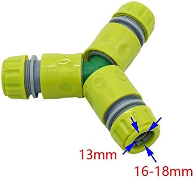 Pipe Fitting 5pcs Irrigation Hose 1/2 Inch Y Connector 16mm Hose 3 Way Tap Garden Tap Irrigation Water Splitter Pipe Splitter (Color : 16MM Hose Diameter : 1/2'')