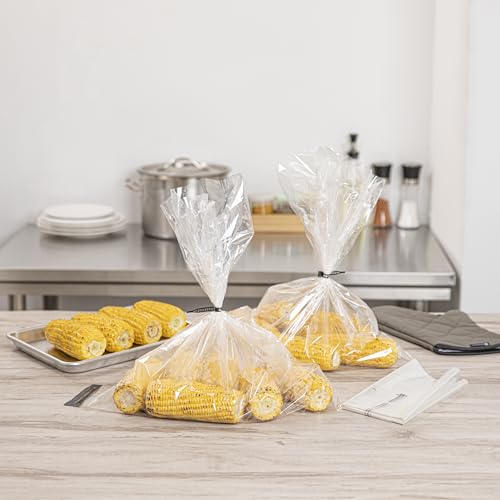 Restaurantware Oven Bags 200 Count 21.5 x 17 Inch Plastic Microwave-Safe Cooking Bags Disposable Moisture-Retaining Clear Turkey Roasting Pouches With Ties by Restaurantware - Image 6