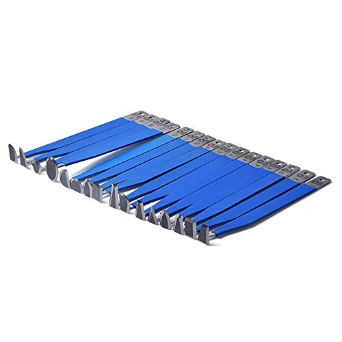 Set cuchillos para cerámica 16 piezas acero tungsteno
