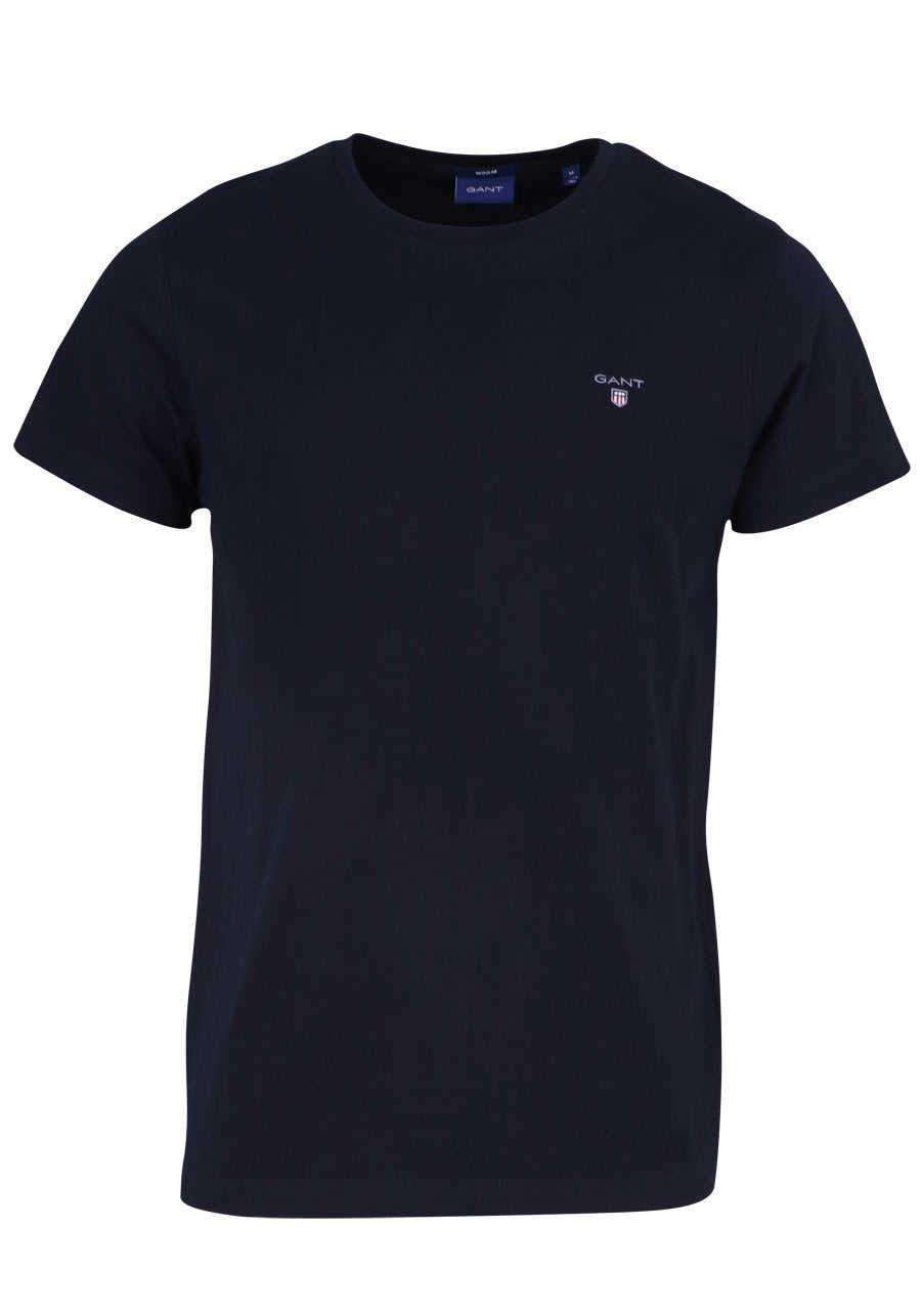 GANT Mens Fit Shield T-Shirt Black XXL