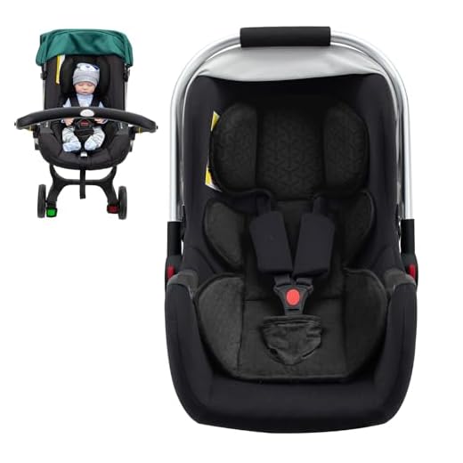 Infant Insert for Doona, Thickened Baby Car Seat Head & Body Support, Universal Carseat Head Support for Infant, Baby Car Seat Cushion with Filled Sponge, Waterproof Piddle Pads for Toilet Training