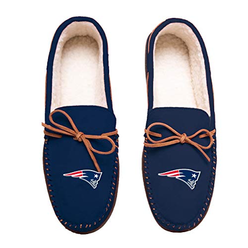 FOCO Football Mens Team Color Big Logo Moccasin Slippers Shoe - Pick Team