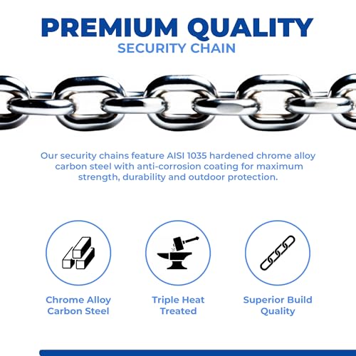Cadena de seguridad de acero al carbono endurecido DocksLocks de máxima protección 6