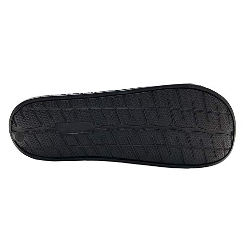 Funkymonkey Men's Casual Sandal Slippers Outdoor Indoor Slide For Men (11 M Us, Black/Just Chill) #TOP6
