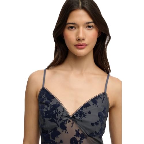 Débardeur caraco en mesh floqué femme Superdry - vue 4
