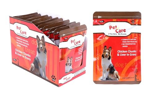 Pet en Care Wet Dog Food, Chicken Chunks & Liver in Gravy, Pack of 12 (12 X 100g) | Wet Food for Dogs and Puppy | All Breed (B0D8QDWQMX) Amazon Price History, Amazon Price Tracker