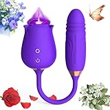 2025 New Roses Shape Sucker for Women Toy Quiet 10 Speed Adult Toys Waterproof Automatic Electric Adult Tools Machine Pleasure Remote Control virabtor12-/03-+1176, Blue