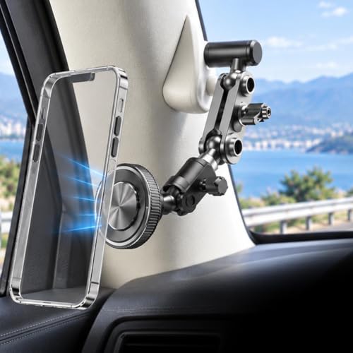 WeCar �A�g���[ e-�A�g���[ S700V S700W S710V S710W S781V �S�N�� �݊��� �X�}�z�z���_�[ �ԗp �ԍڃz���_�[ �A�V�X�g�O���b�v�Œ� MagSafe�Ή� A�s���[ 360�x��] �E���h�~ �}�O�l�b�g �p�[�c���� �p�x����