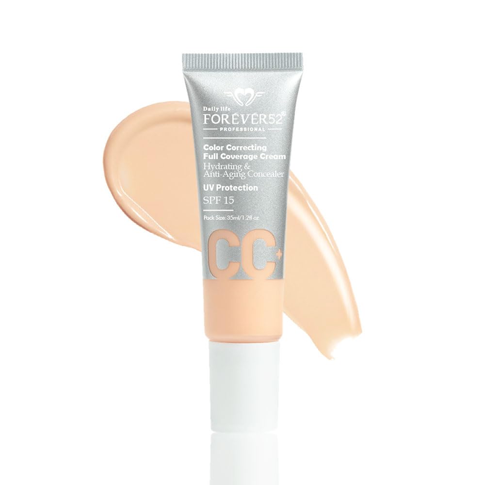 Forever52 Daily Life Color Correcting Full Coverage CC Cream for Normal Skin | Conceals Dark Spots and Blemishes (Blonde - 001)-image-9